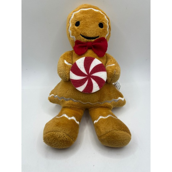 Other - Gingerbread Man Plush with Candy Bow Tie Christmas Holiday Decor
